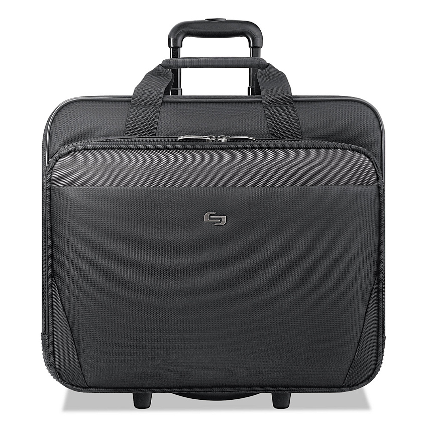 Solo Classic Rolling Case, Fits Devices Up to 17.3", Polyester, 16.75 x 7 x 14.38, Black (CLS9104)