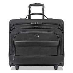 Solo Classic Rolling Overnighter Case, Fits Devices Up to 15.6", Ballistic Polyester, 16.14 x 6.69 x 13.78, Black (B644)