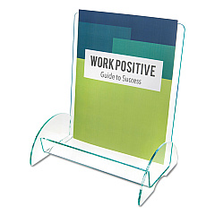 deflecto Euro-Style DocuHolder, Magazine Size, 9.81w x 6.31d x11h, Green Tinted (775390)