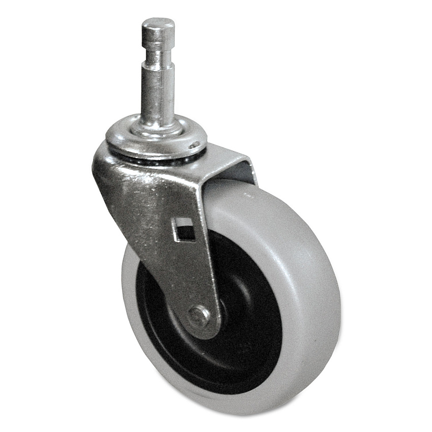 Rubbermaid Commercial Mop Bucket/Wringer Replacement Caster, 3", Gray/Silver (FG6111L3GRAY)