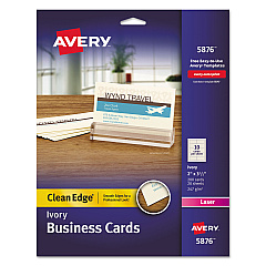 Avery 5876 Premium Clean Edge Business Cards