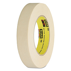 Scotch High-Performance Masking Tape 232, 3" Core, 24 mm x 55 m, Tan (2321)