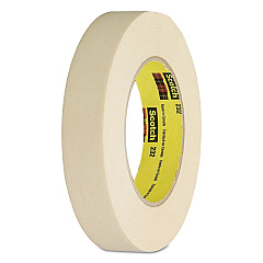 Scotch High-Performance Masking Tape 232, 3" Core, 18 mm x 55 m, Tan (23234)