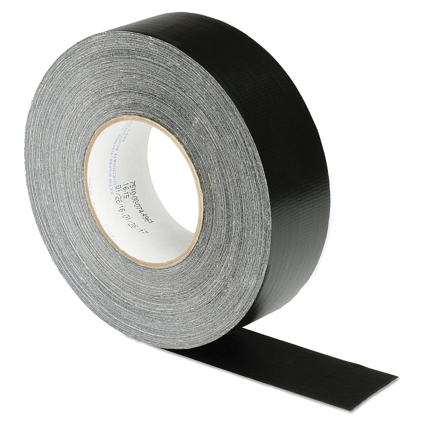 AbilityOne 7510000744961 SKILCRAFT Waterproof Tape - "The Original'' 100 MPH Tape, 3" Core, 2" x 60 yds, Black