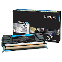 Lexmark C746A2CG Cyan Toner Cartridge