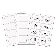 C-Line Laser Printer Name Badges, 3 3/8 x 2 1/3, White, 200/Box (92377)