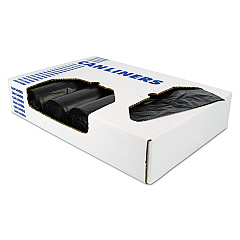 Heritage X-Liner Reprocessed Liners, 60 gal, 1.7 mil, 38" x 58", Black, 100/Carton (X7658WKR01)