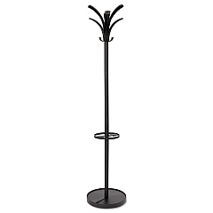Alba Brio Coat Stand, 13.75w x 13.75d x 66.25h, Black (PMBRION)