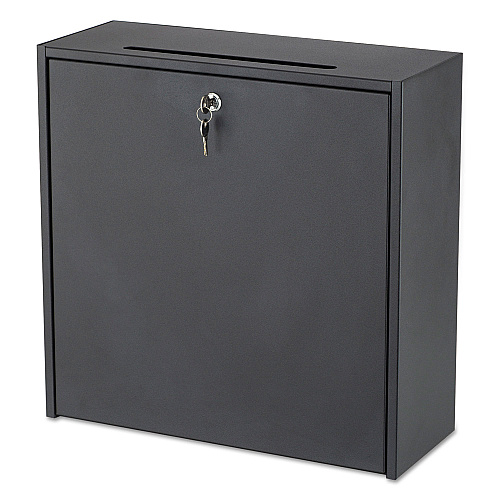 Safco Wall-Mountable Interoffice Mailbox, 18w x 7d x 18h, Black (4259BL)