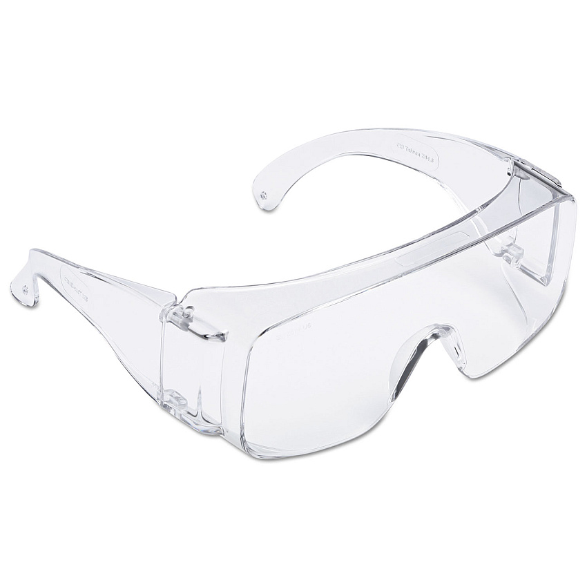 3M Tour Guard V Safety Glasses, One Size Fits Most, Clear Frame/Lens, 20/Box (TGV0120)