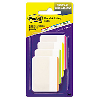 Post-it Tabs Tabs, Lined, 1/5-Cut Tabs, Assorted Brights, 2" Wide, 24/Pack (686F1BB)