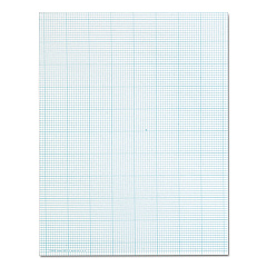 TOPS Cross Section Pads, Cross-Section Quadrille Rule (10 sq/in, 1 sq/in), 50 White 8.5 x 11 Sheets (35101)