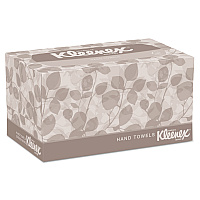 Kleenex Hand Towels, Pop-Up Box, Cloth, 1-Ply, 9 x 10.5, White, 120/Box, 18 Boxes/Carton (01701CT)