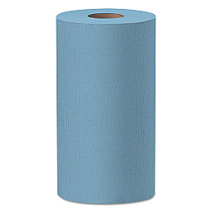 WypAll General Clean X60 Cloths, Small Roll, 13.5 x 19.6, Blue, 130/Roll, 6 Rolls/Carton (35431)