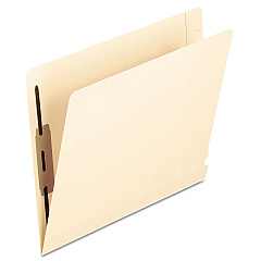 Pendaflex Manila Laminated End Tab Fastener Folders, 2 Fasteners, Letter Size, 14-pt Manila Exterior, 50/Box (13240)