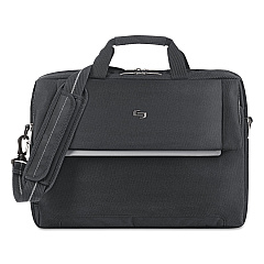 Solo Urban Briefcase, Fits Devices Up to 17.3", Polyester, 16.5 x 3 x 11, Black (LVL3304)