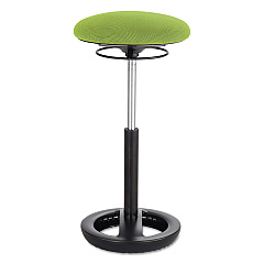 Safco Twixt Extended-Height Ergonomic Chair, Supports 250 lb, 22" to 32" Seat Height, Green Seat, Black Base (3001GN)