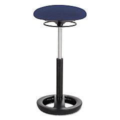 Safco Twixt Extended-Height Ergonomic Chair, Supports Up to 250 lb, 22" to 32"  Seat Height, Blue Seat, Blue Back, Black Base (3001BU)