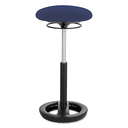 Safco Twixt Extended-Height Ergonomic Chair, Supports Up to 250 lb, 22" to 32"  Seat Height, Blue Seat, Blue Back, Black Base (3001BU)