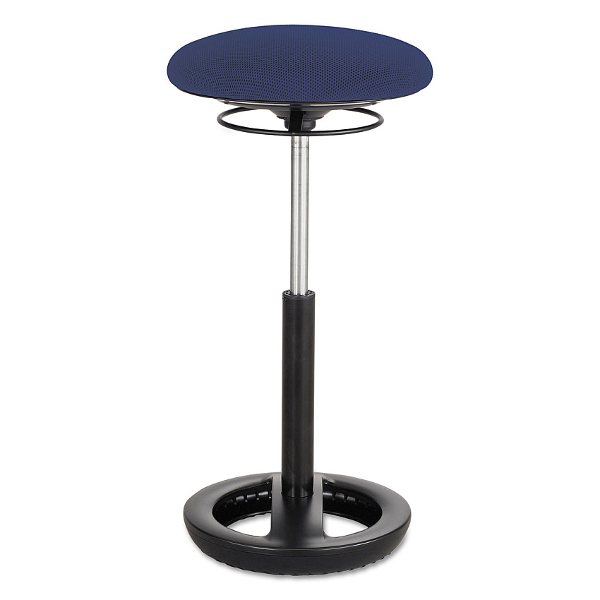 Safco Twixt Extended-Height Ergonomic Chair, Supports Up to 250 lb, 22" to 32"  Seat Height, Blue Seat, Blue Back, Black Base (3001BU)