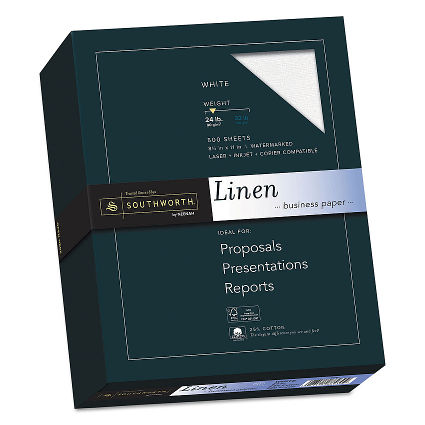 Southworth 554C 25% Cotton Linen Business Paper