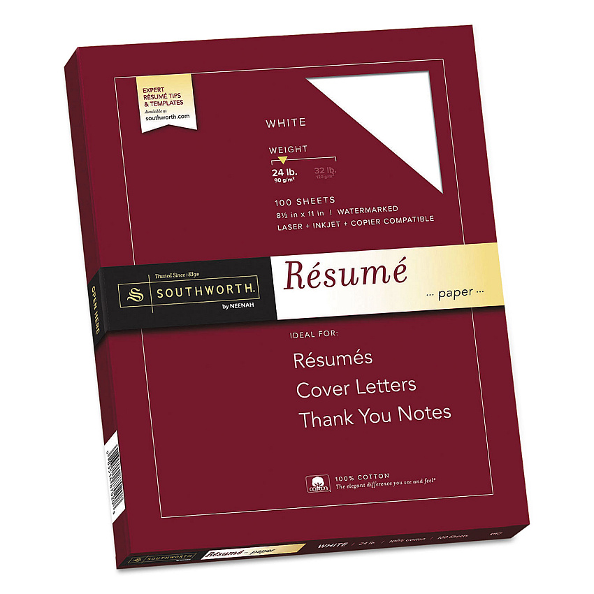 Southworth R14CF 100% Cotton Resume Paper