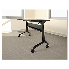 Safco Flip-n-Go Table Base, 70.5w x 21.25d x 27.88h, Black (LF72S5)