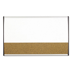Quartet Magnetic Dry-Erase/Cork Board, 18 x 30, White Surface, Silver Aluminum Frame (ARCCB3018)