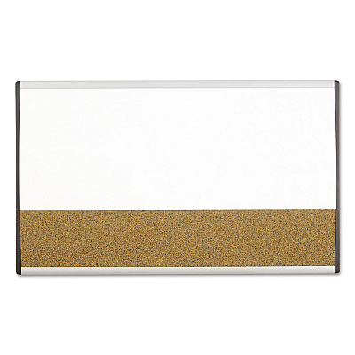 Quartet Magnetic Dry-Erase/Cork Board, 18 x 30, White Surface, Silver Aluminum Frame (ARCCB3018)