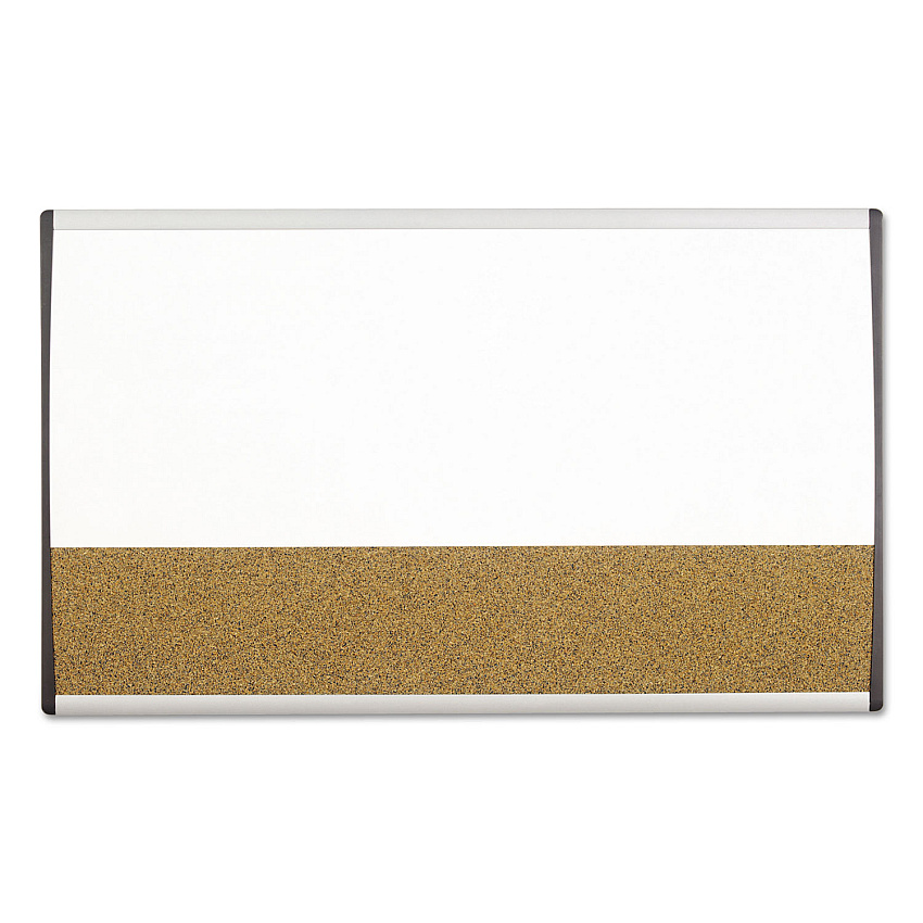 Quartet Magnetic Dry-Erase/Cork Board, 18 x 30, White Surface, Silver Aluminum Frame (ARCCB3018)