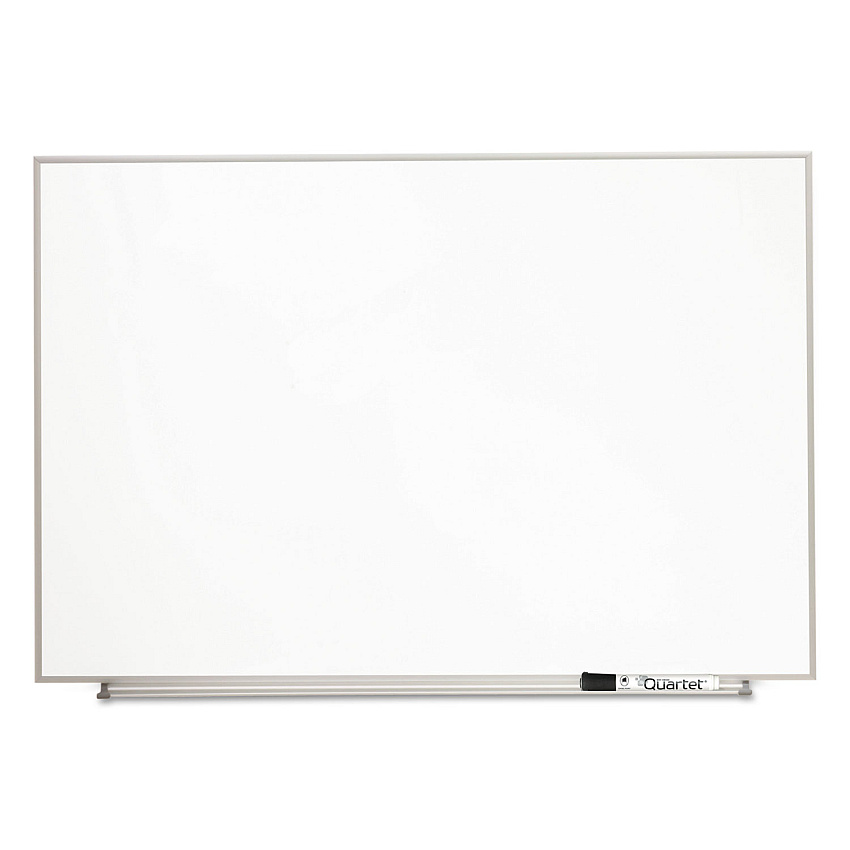 Quartet Matrix Magnetic Boards, Painted Steel, 23 x 16, White, Aluminum Frame (M2316)