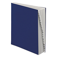 Pendaflex Expanding Desk File, 20 Dividers, Alpha, Letter-Size, Dark Blue Cover (DDF3OX)