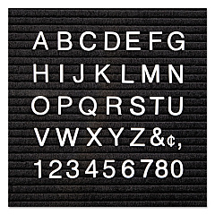 Quartet Character Sets, Pin, White, 1"h, 300/Set (4423)
