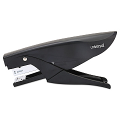 Universal Deluxe Plier Stapler, 20-Sheet Capacity, 0.25" Staples, 1.75" Throat, Black (UNV43108)