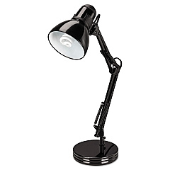 Alera Architect Desk Lamp, Adjustable Arm, 6.75"w x 11.5"d x 22"h, Black (ALELMP603B)