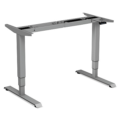 Alera AdaptivErgo 3-Stage Electric Table Base with Memory Controls, 25" to 50.7", Gray (ALEHT3SAG)