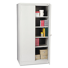 Tennsco 72" High Standard Cabinet (Unassembled), 36 x 24 x 72, Light Gray (1480LGY)