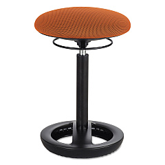 Safco Twixt Desk Height Ergonomic Stool, Supports Up to 250 lb, 22.5" Seat Height, Orange Seat, Black Base (3000OR)