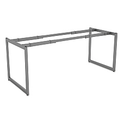 Alera Open Office Desk Series Adjustable O-Leg Desk Base, 30" Deep, Silver (ALELSTB30GR)