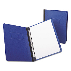 Oxford Heavyweight PressGuard and Pressboard Report Cover w/Reinforced Side Hinge, 2-Prong Fastener, 3" Cap., 8.5 x 11, Dark Blue (12702)