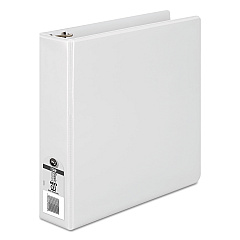 Wilson Jones 362 Basic Round Ring View Binder, 3 Rings, 2" Capacity, 11 x 8.5, White (36244W)