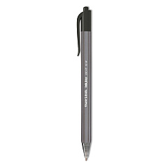 Paper Mate InkJoy 100 RT Ballpoint Pen, Retractable, Medium 1 mm, Black Ink, Black Barrel, Dozen (1951254)