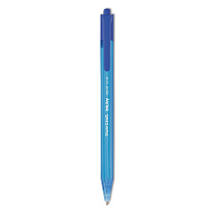 Paper Mate InkJoy 100 RT Ballpoint Pen, Retractable, Medium 1 mm, Blue Ink, Blue Barrel, Dozen (1951253)