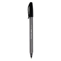 Paper Mate InkJoy 100 Ballpoint Pen, Stick, Medium 1 mm, Black Ink, Black Barrel, Dozen (1951257)