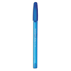 Paper Mate InkJoy 100 Ballpoint Pen, Stick, Medium 1 mm, Blue Ink, Blue Barrel, Dozen (1951256)