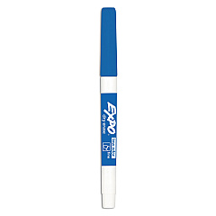 EXPO Low-Odor Dry-Erase Marker, Fine Bullet Tip, Blue, Dozen (86003)