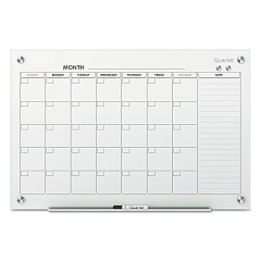 Quartet Infinity Magnetic Glass Calendar Board, 48 x 36 (GC4836F)