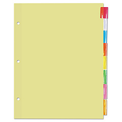 Universal Insertable Tab Index, 8-Tab, 11 x 8.5, Buff, 24 Sets (UNV20840)