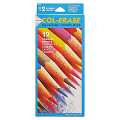 Prismacolor Col-Erase Pencil with Eraser, 0.7 mm, 2B (#1), Assorted Lead/Barrel Colors, Dozen (20516)