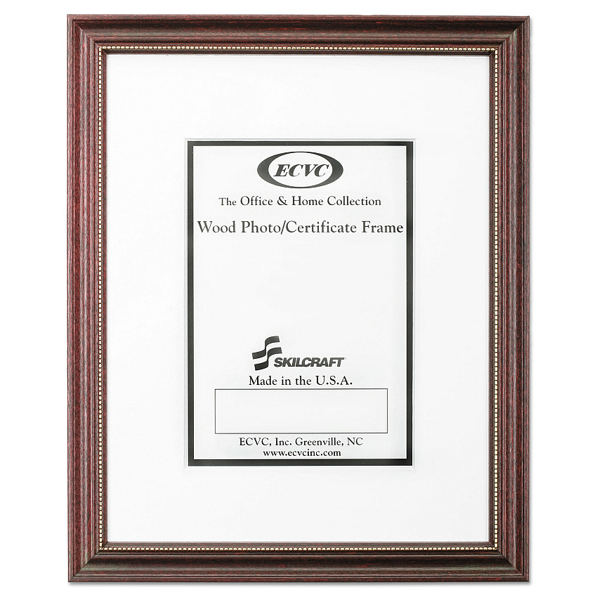 AbilityOne 7105014246478 SKILCRAFT Mahogany Frames, Certificate/Photo, 11 x 14, 12/Carton
